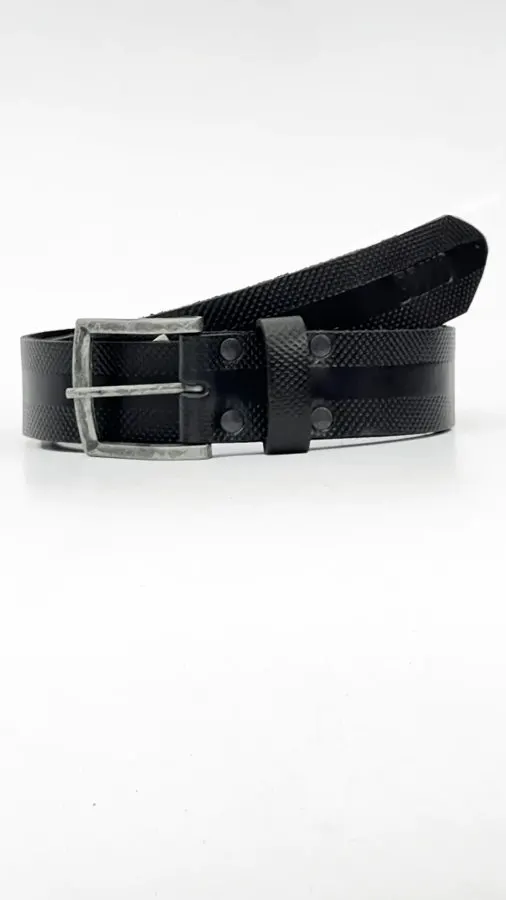 Cinturón borde texturado (negro)