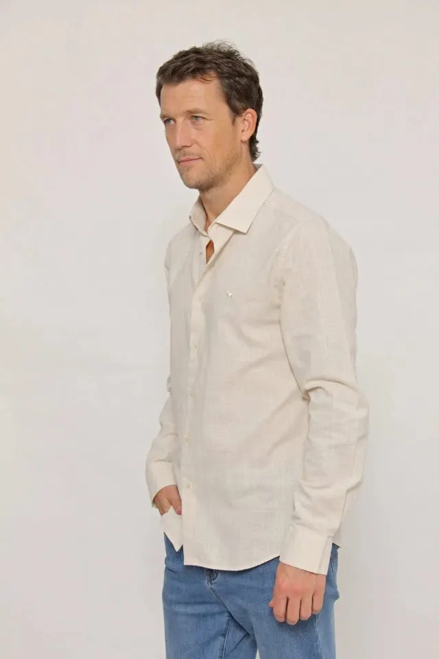 Camisa SIENA lino (beige)