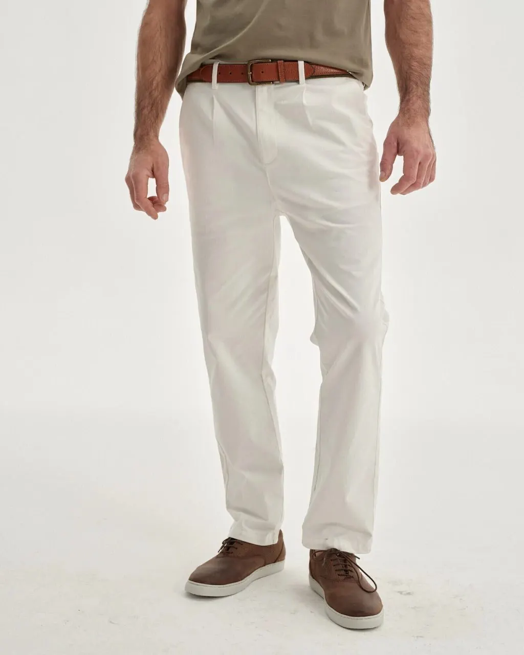 Pantalón Rivadavia pinzado (blanco)