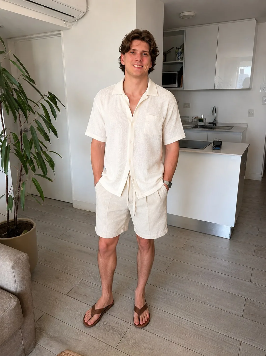Look 10: Cream camp set