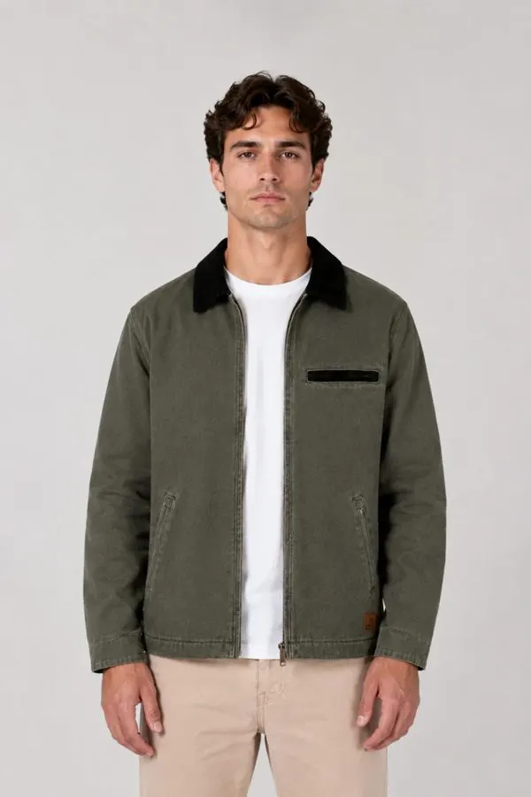 Campera canvas Stanford (verde oscuro)