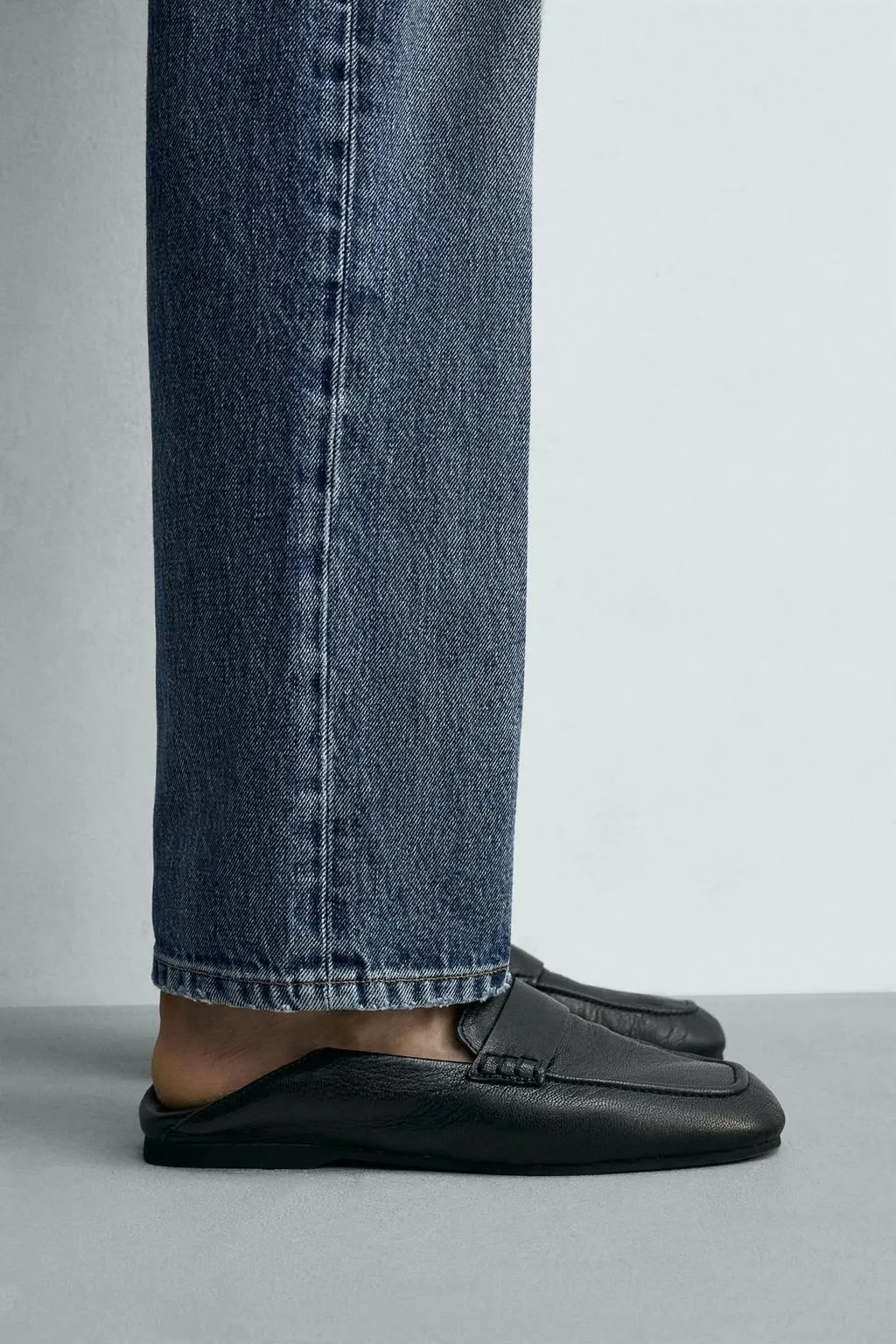Mocasín piel antifaz (negro)